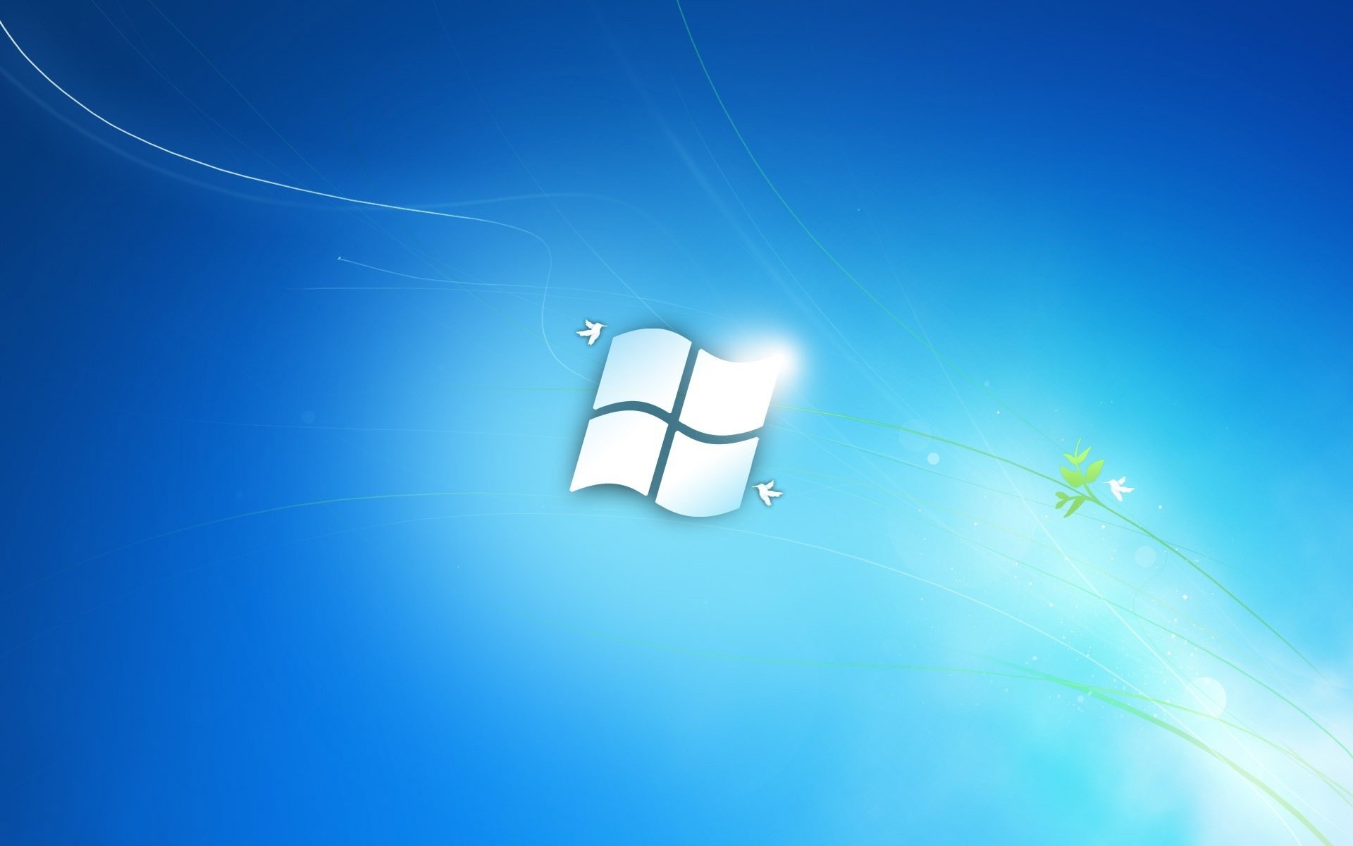 зеленый росточек значок windows птички эмблемы логотипы