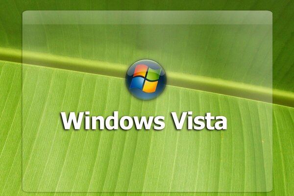 Эмблема windows с салатовым листиком