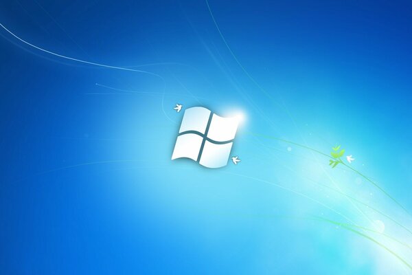 Логотип Windows Vista в голубом