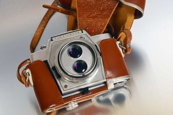 Камера agfa flexilette в кожаном чехле