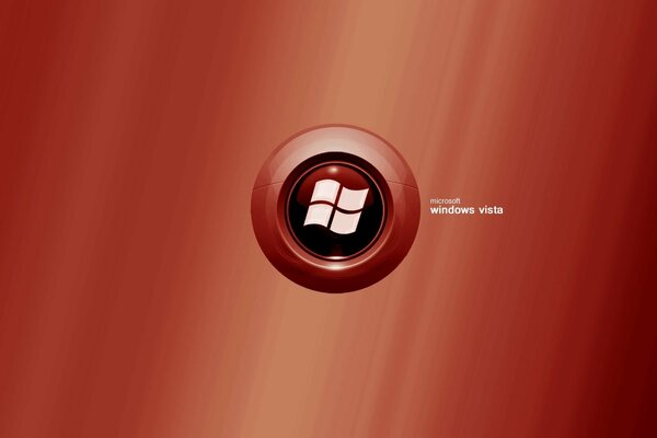 Логотип Windows Vista в красном