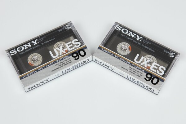 Dwie kasety audio Sony. muzyka, kasety