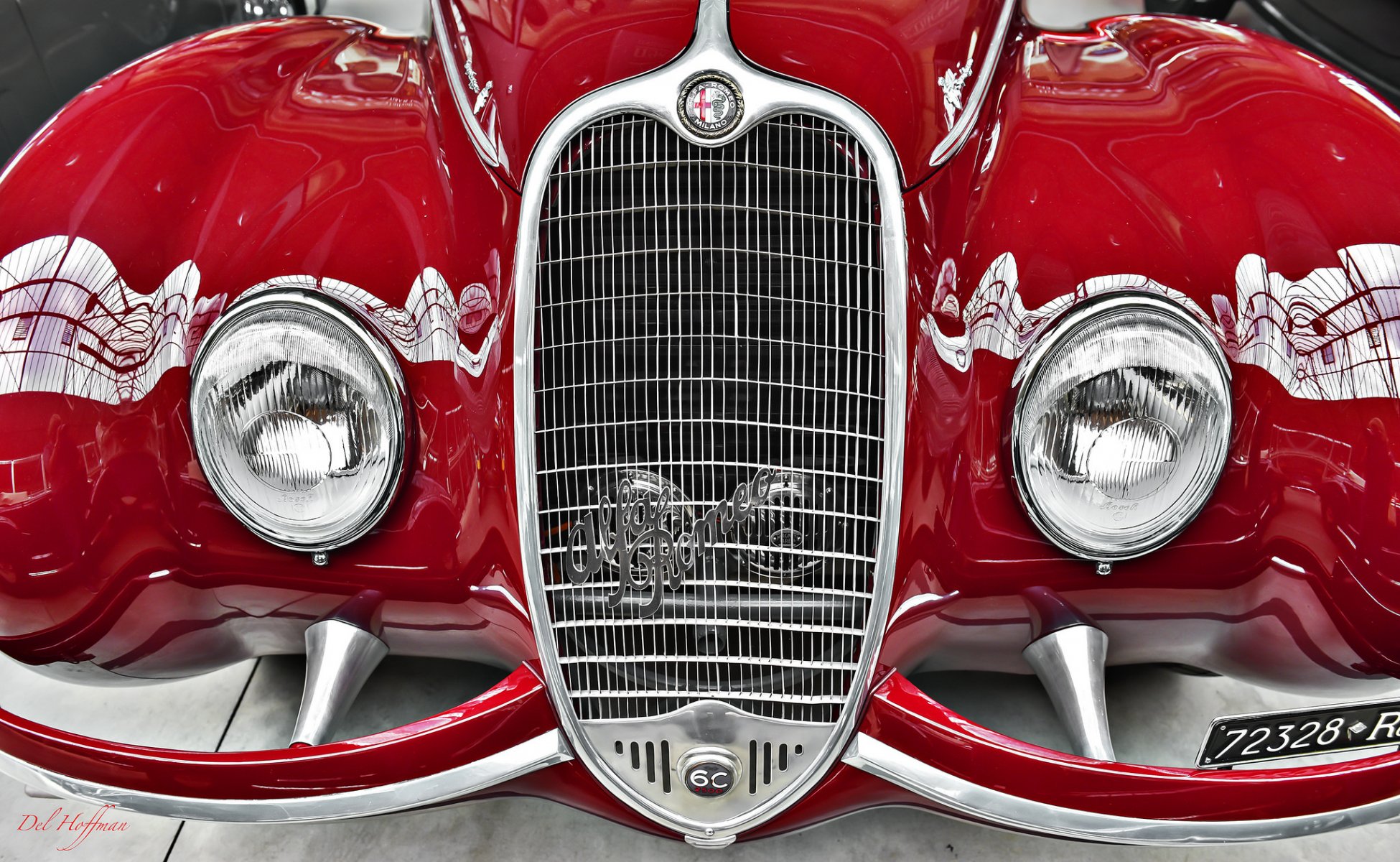 alfa romeo красный фары