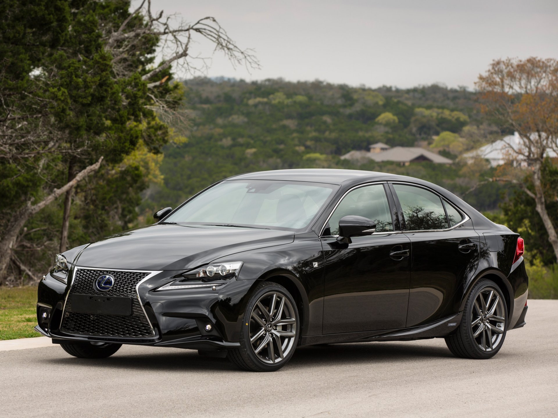 lexus is 300h f-sport автомобиль черный авто обои