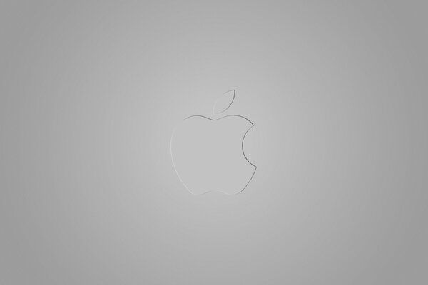 Czarno-białe logo marki Apple