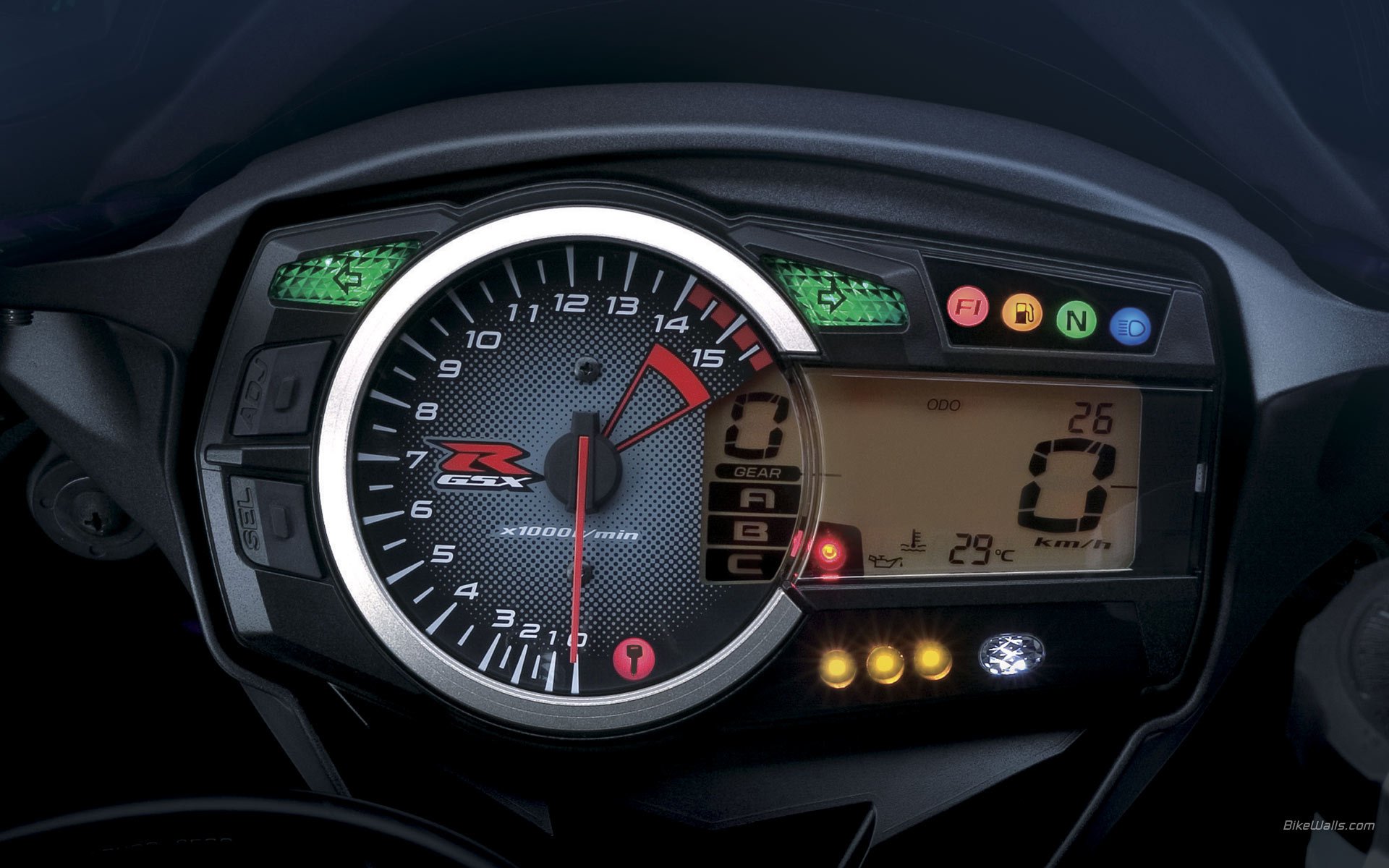 uzuki gsx-r 1000 k9 судзуки джиксер мото спортбайк мотоцикл приборы дисплей символы макро мотобайк байк мототранспорт