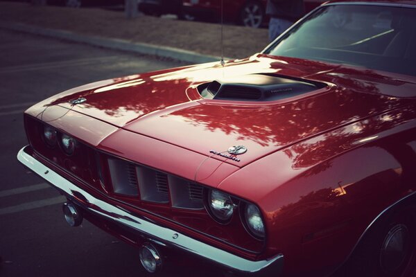 Maska samochodu Vintage Hemi Cuda