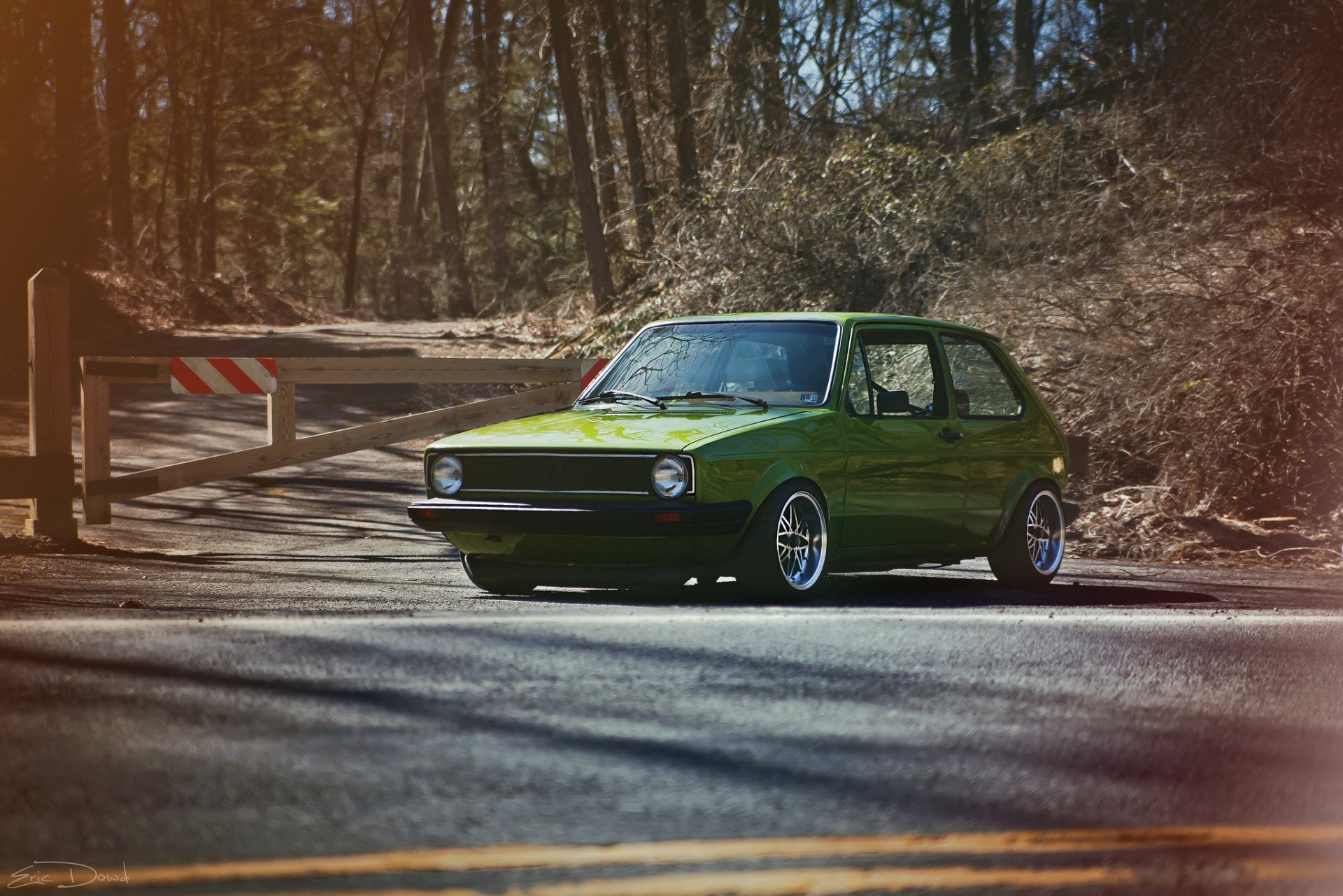 volkswagen mk1 гольф gti зеленый