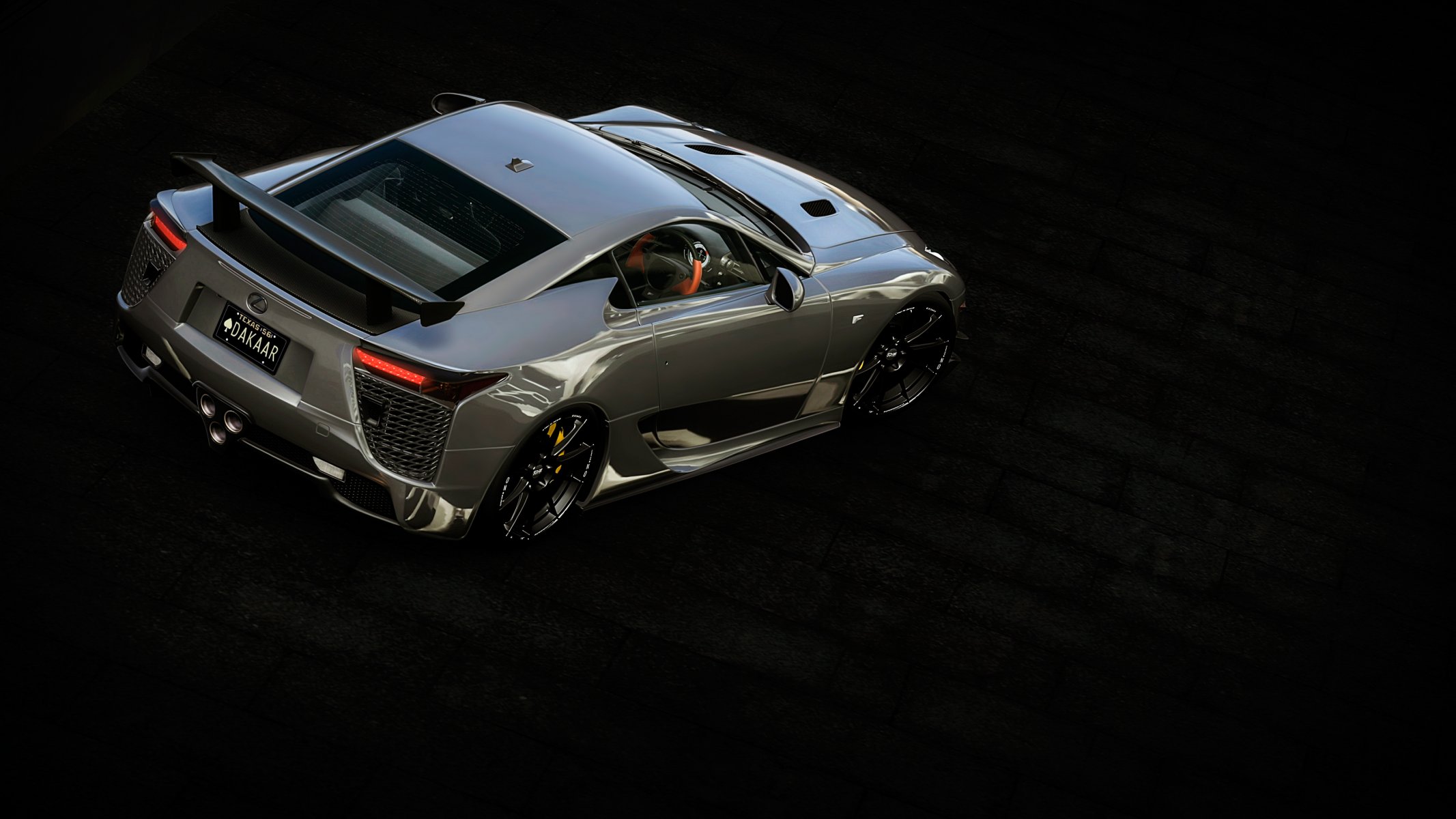 lexus lfa вид сверху