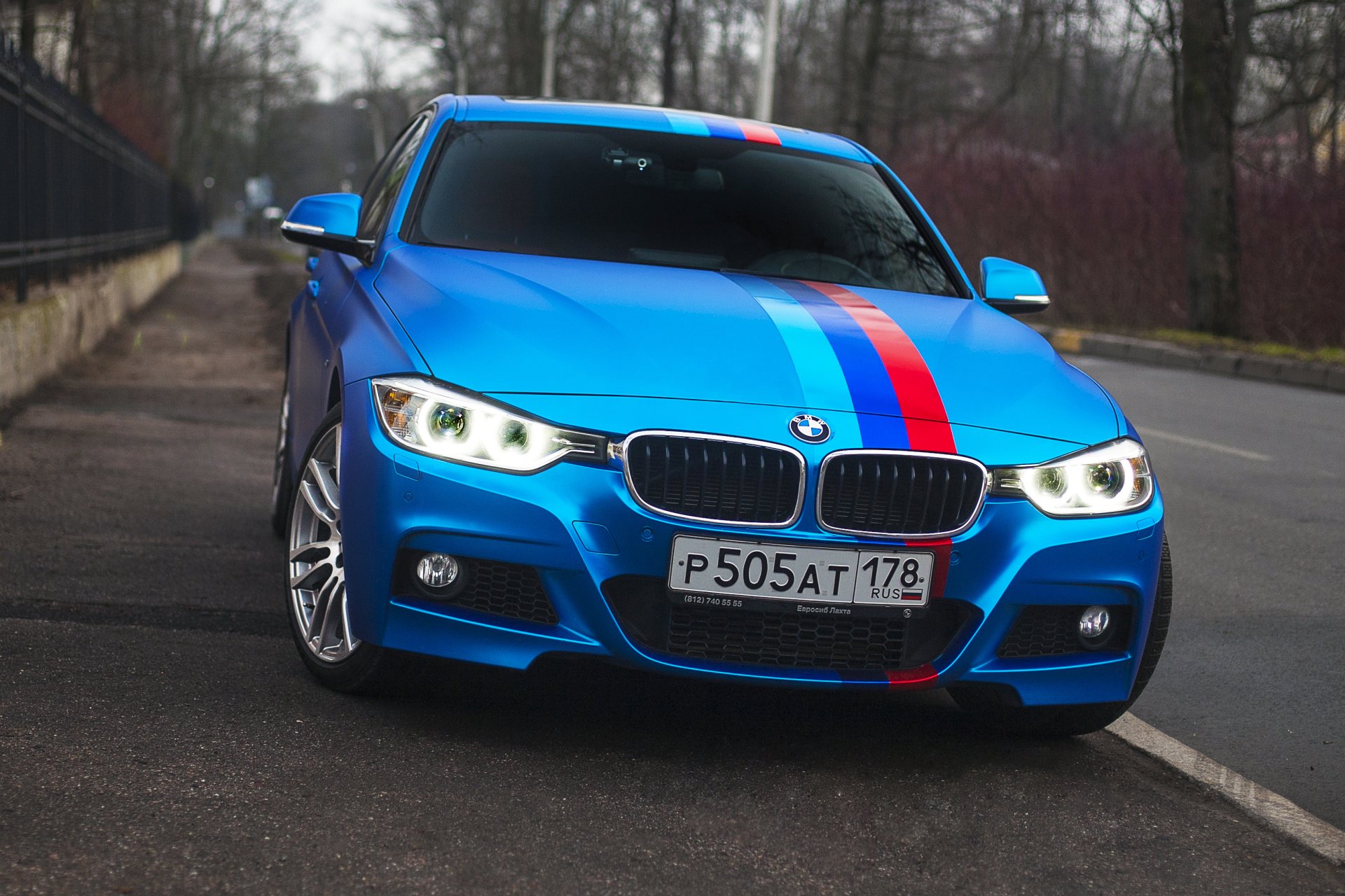 bmw 335i бмв синий автомобиль