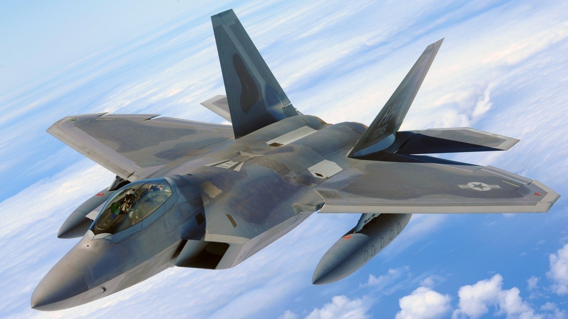 небо raptor самолет f-22 голубой макро