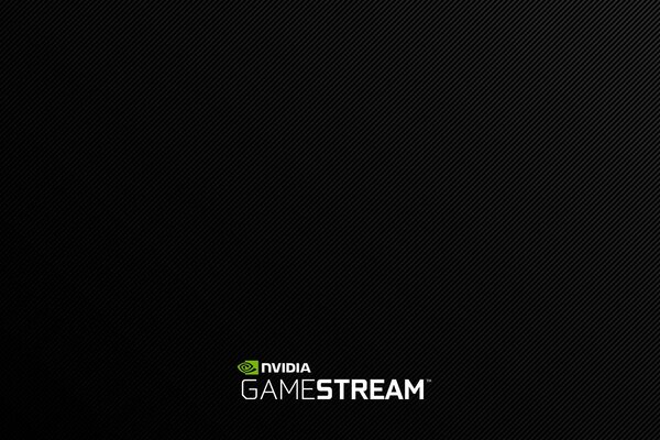 Logo nvidia gamestream na czarnym tle