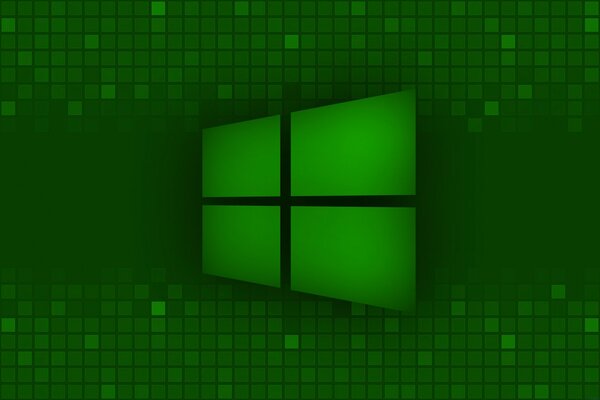 Zielone logo Microsoft Windows 8