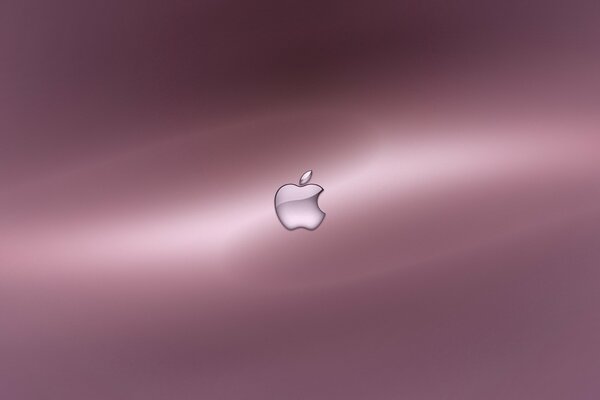 Zdjęcie logo Apple na różowym tle
