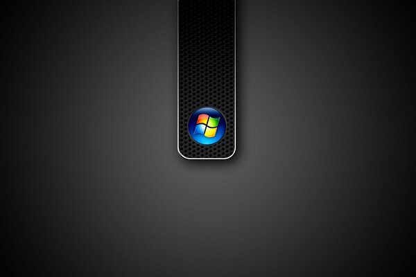 Logo microsoft na czarnym tle