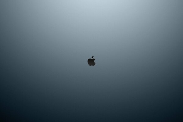 Obraz logo apple na szarym tle