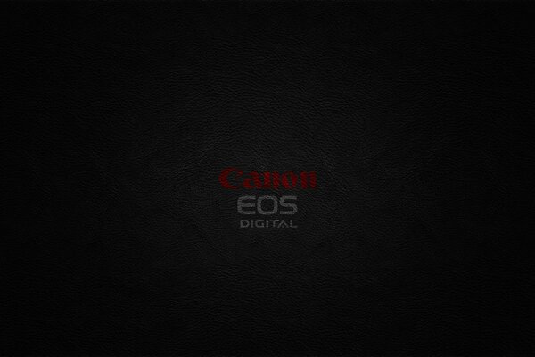 Ciemna tapeta na pulpit z logo Canon