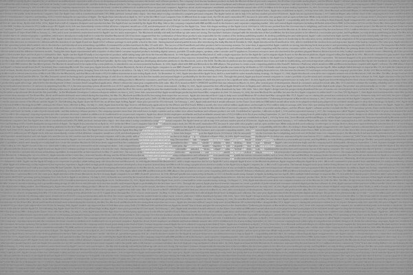 Obraz logo Apple z nadgryzionym jabłkiem