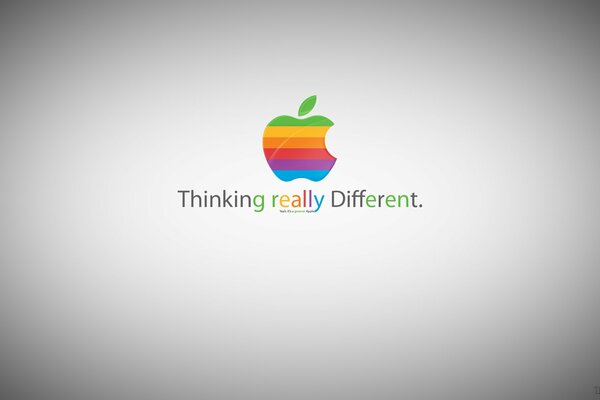 Logo Apple wielobarwne paski