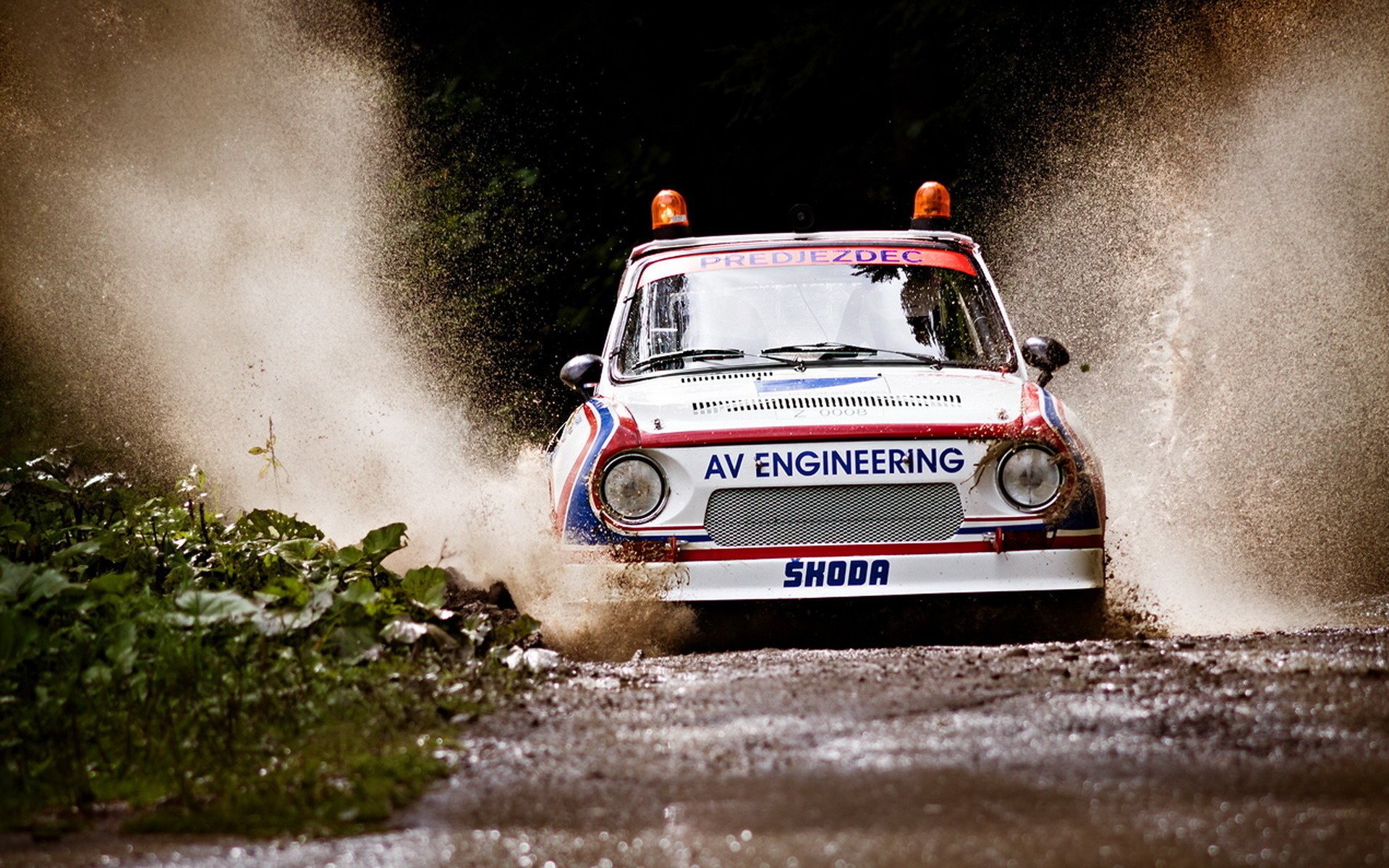rally брызги лужа safety car ралли