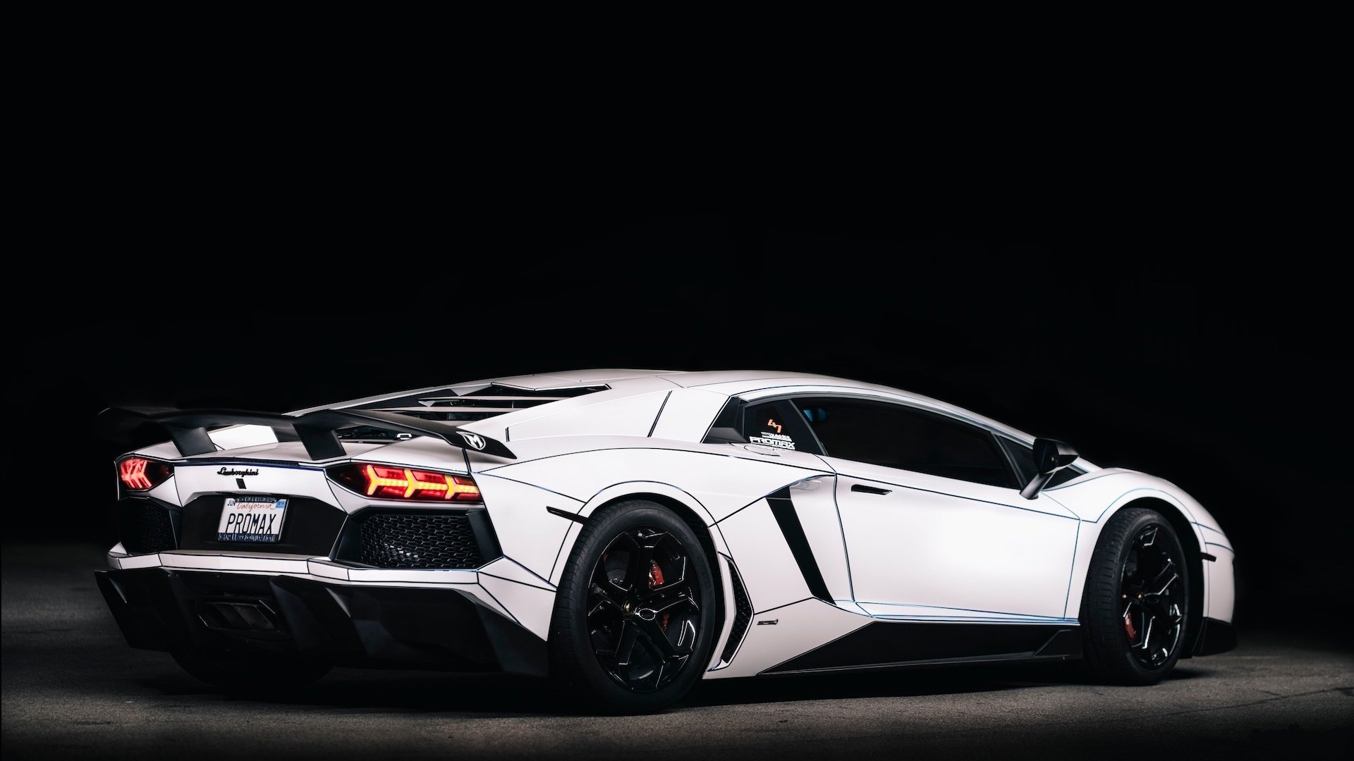 lamborghini aventador lp700-4 2014 трон тюнинг автомобиль сзади