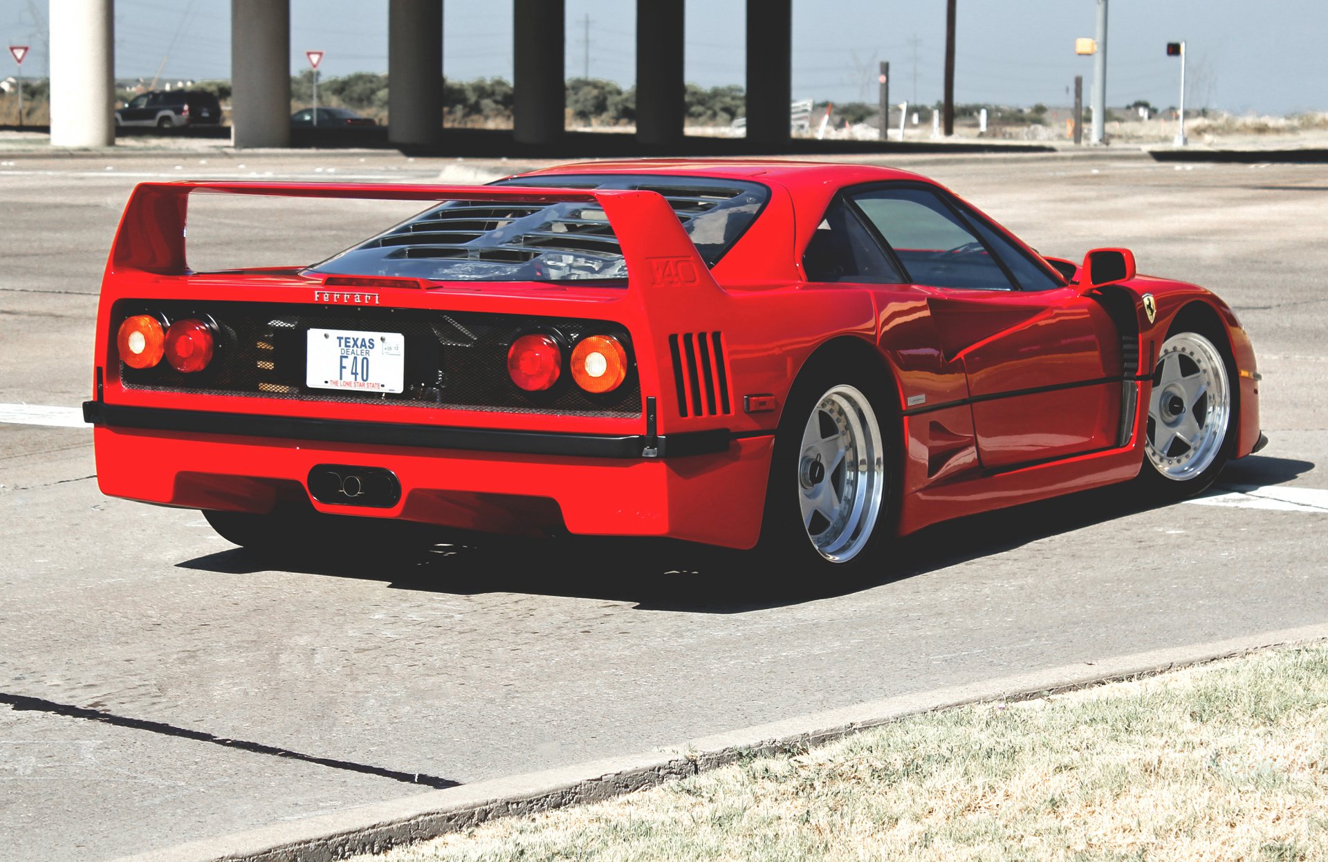 ferrari f40 красные назад улица феррари ф40 красный