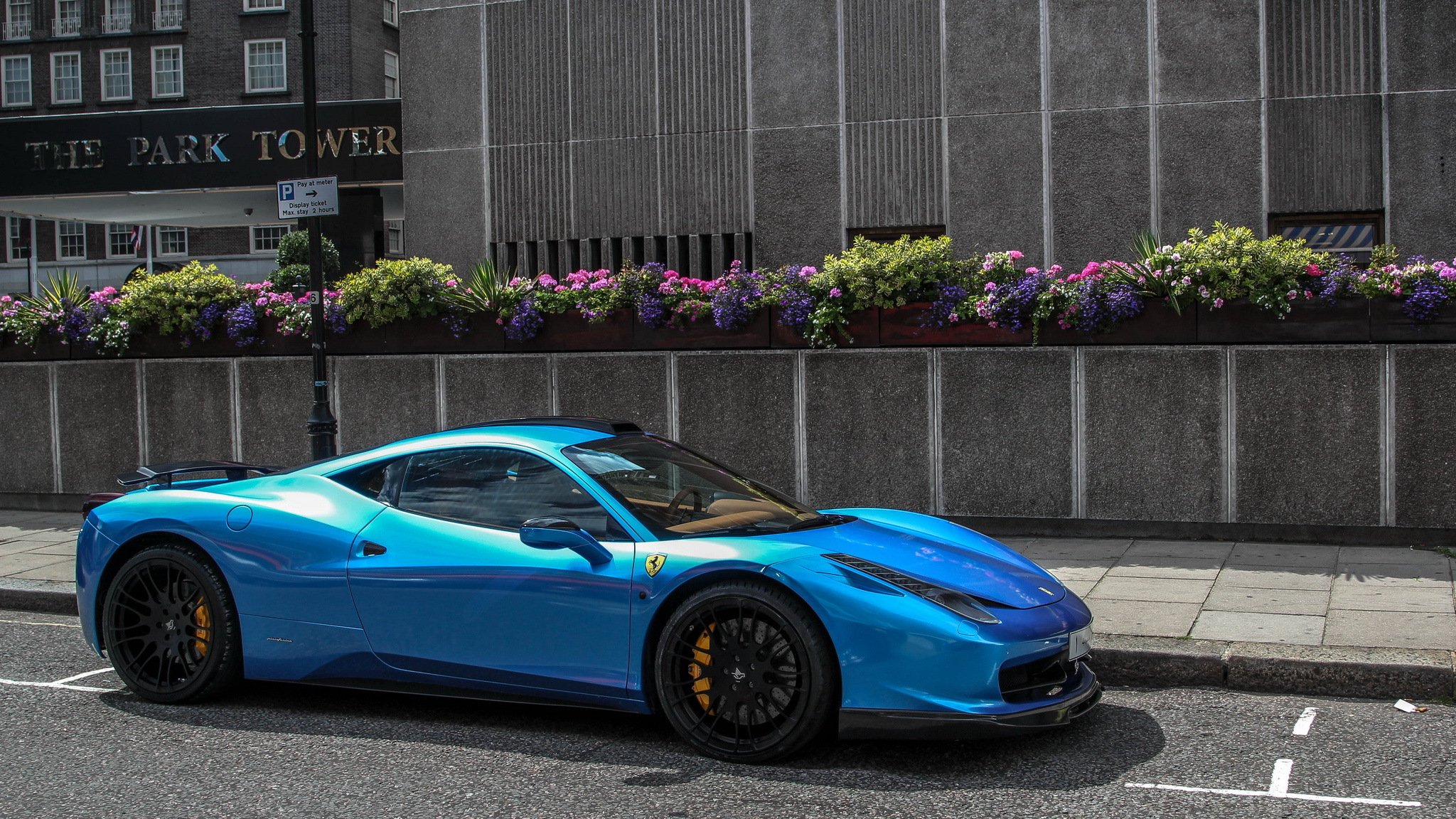 ferrari italia хаманн синий суперкар