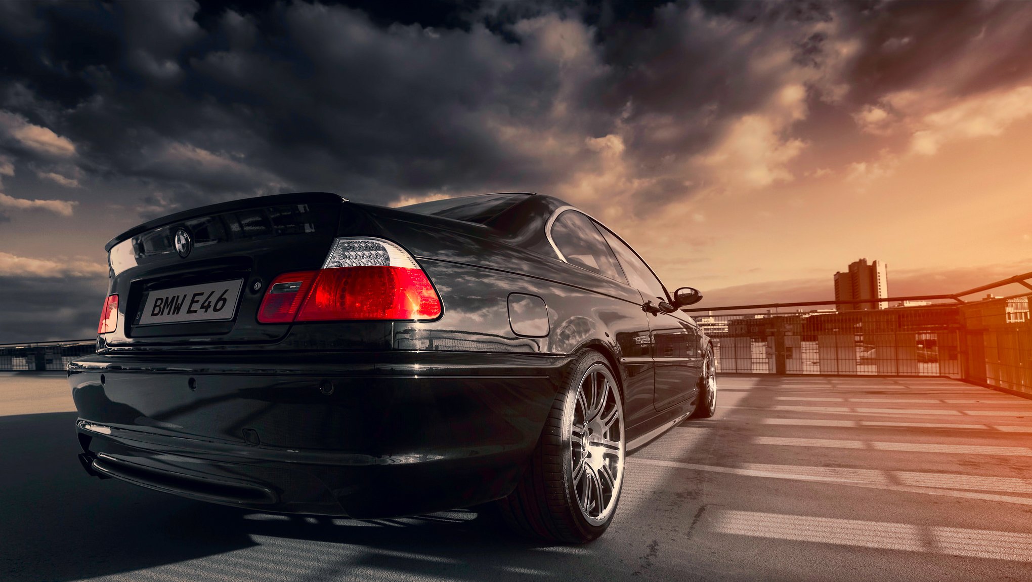 bmw e46 328ci черный солнце