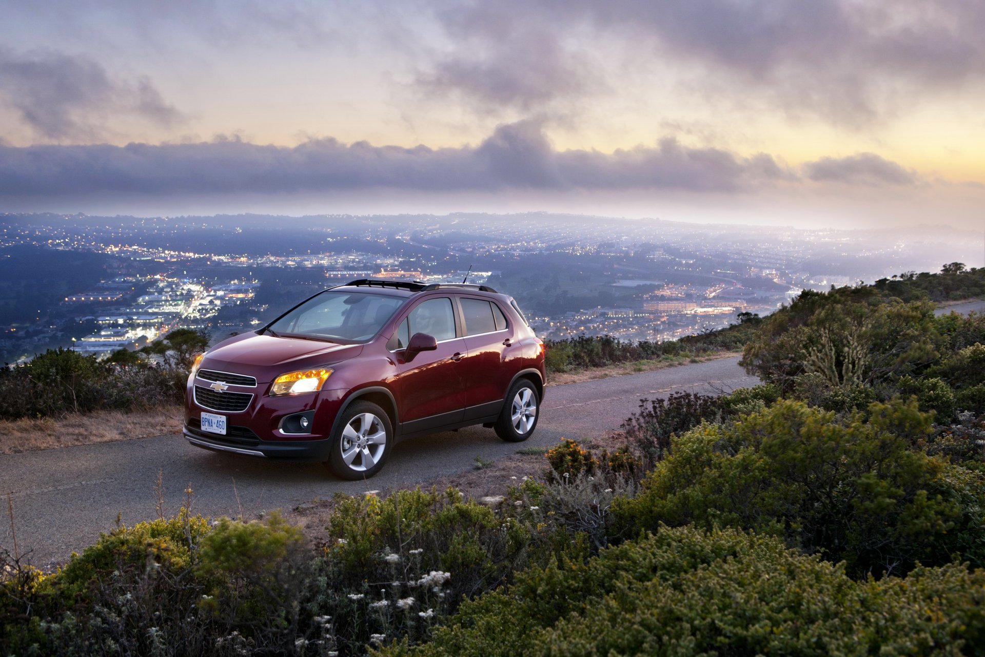 chevrolet 2012 trax автомобиль дорога город пейзаж