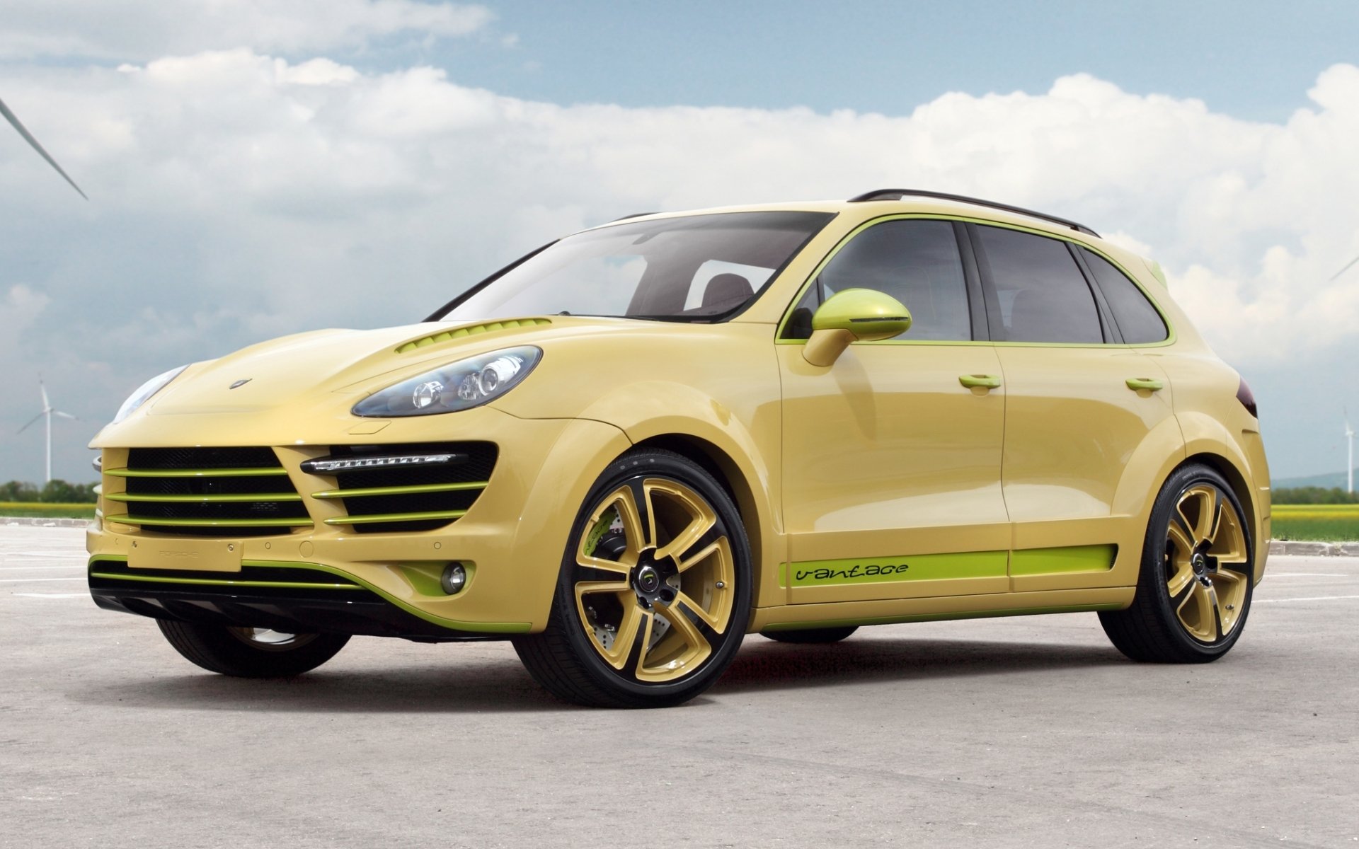 topcar vantage 2 porsche кайенский порше кайен кроссовер передок тюнинг небо облака