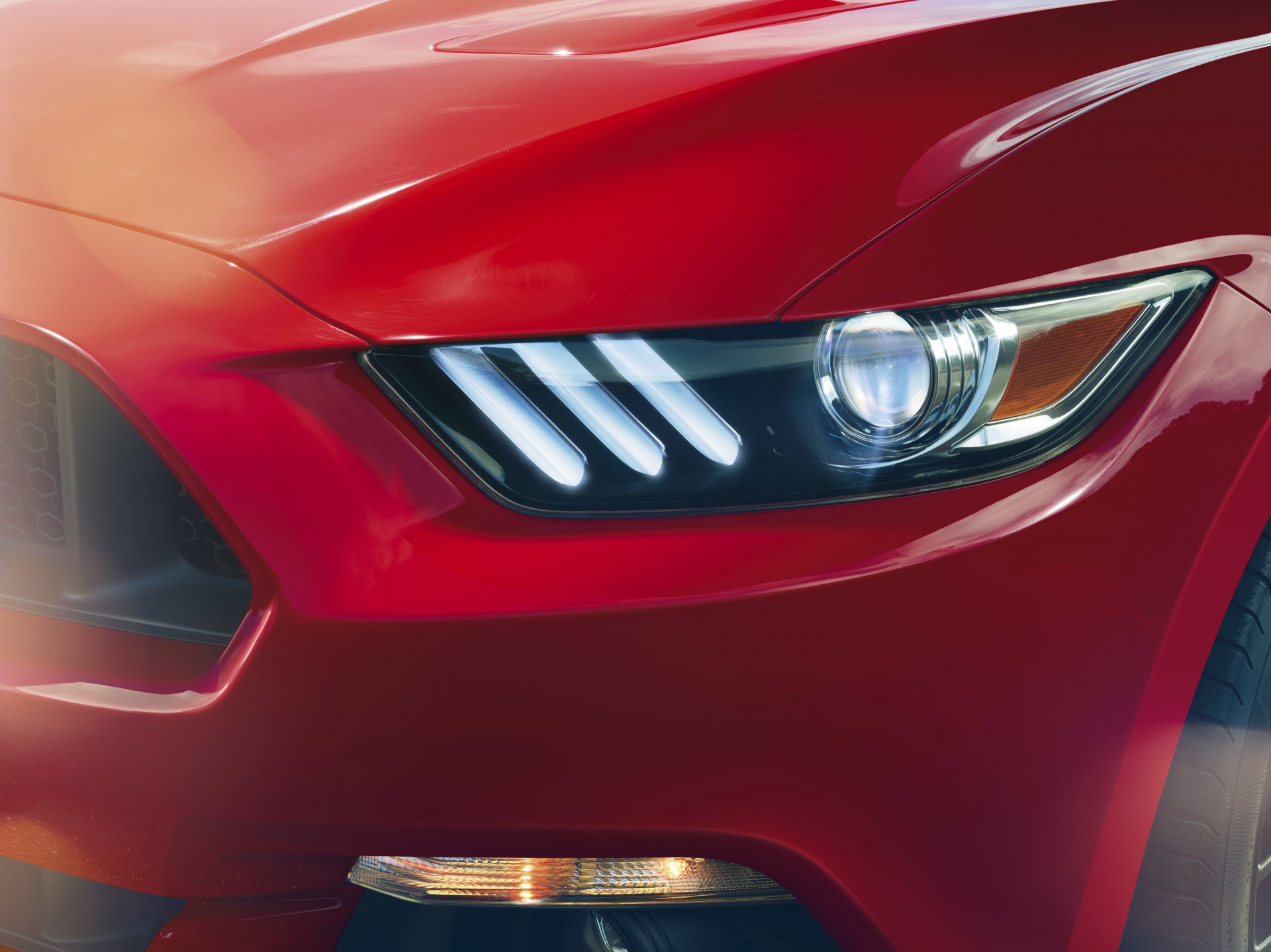 форд мустанг gt красные передние мышцы автомобиль красный перед мускул кар фара