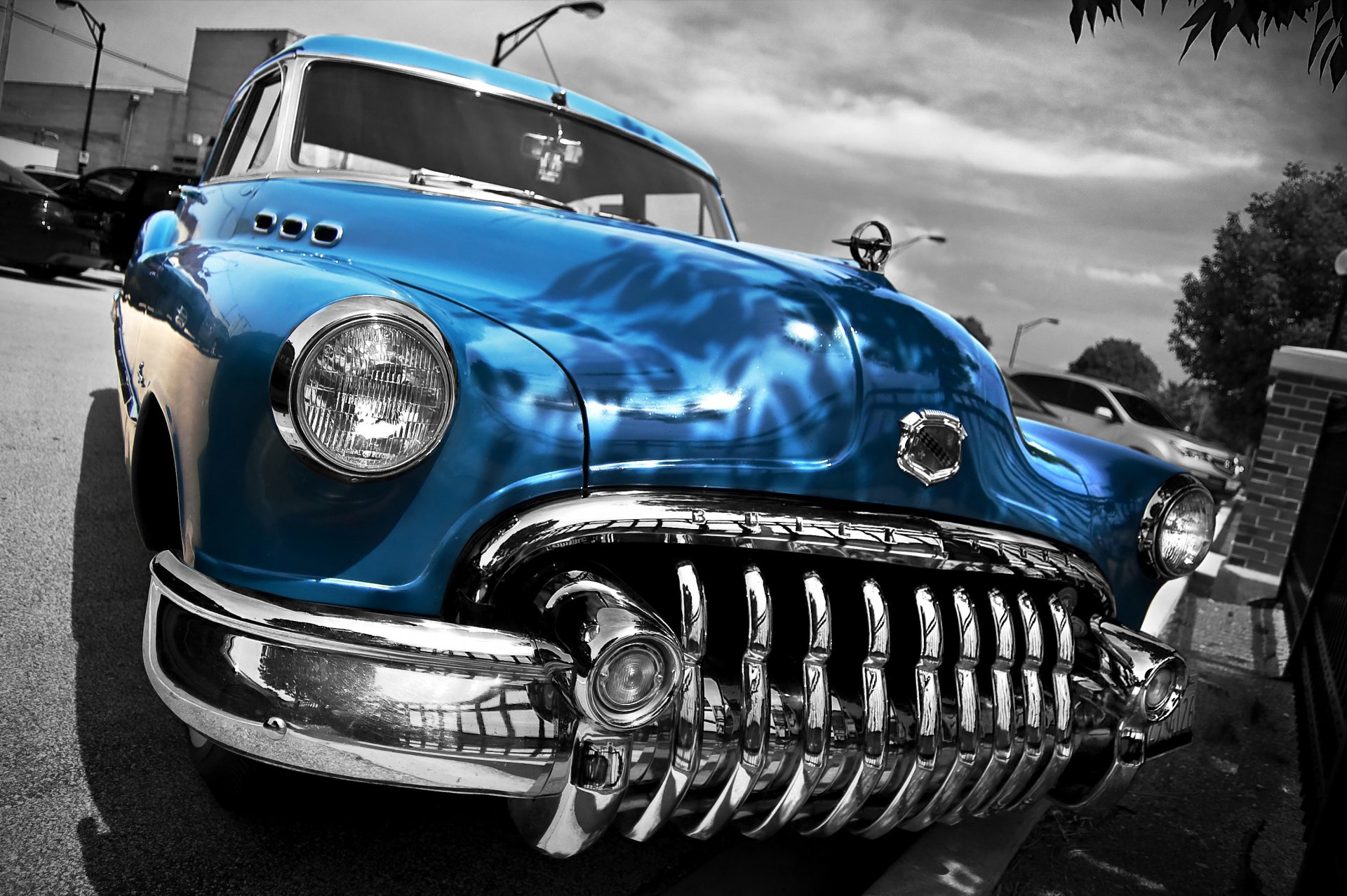 buick бьюик 1950 ретро автомобиль передок классика hdr