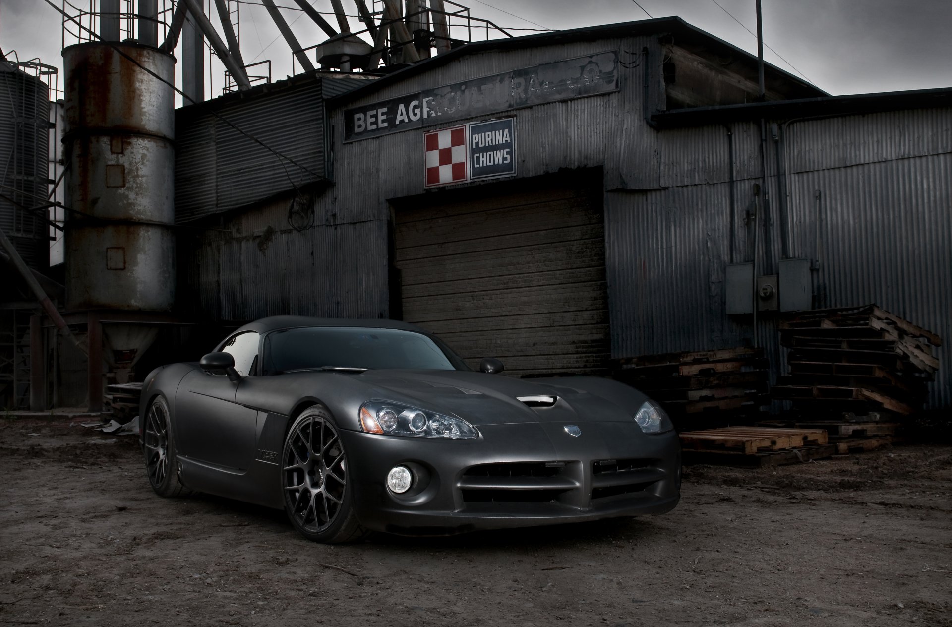 dodge viper srt10 czarny dodge viper matowy przód