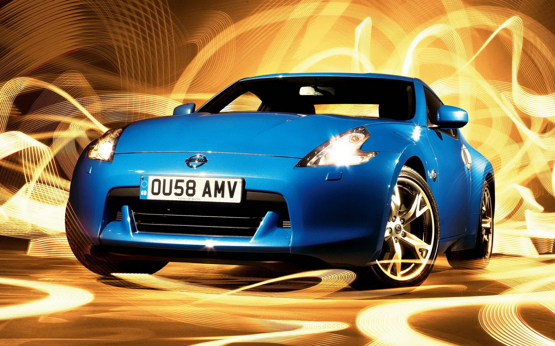 авто nissan голубая мечта ниссан 370z абстракция