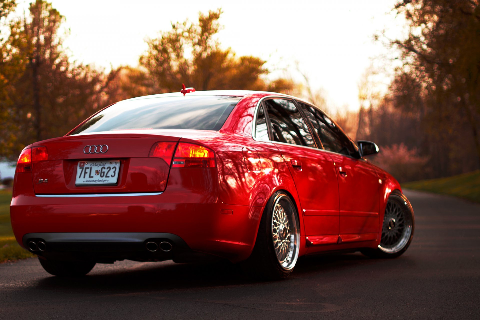 audi s4 красные ауди красная bb