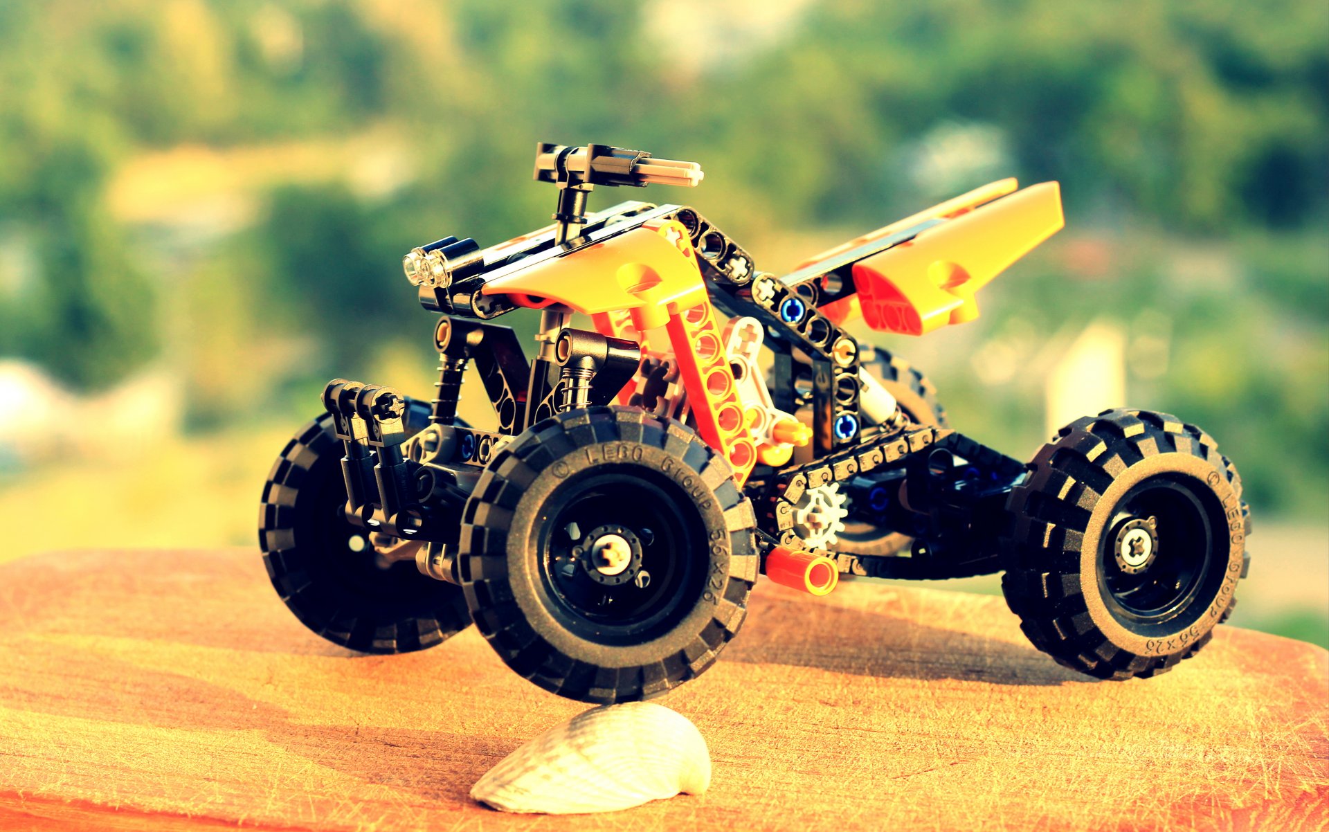 lego quad pomarańczowy