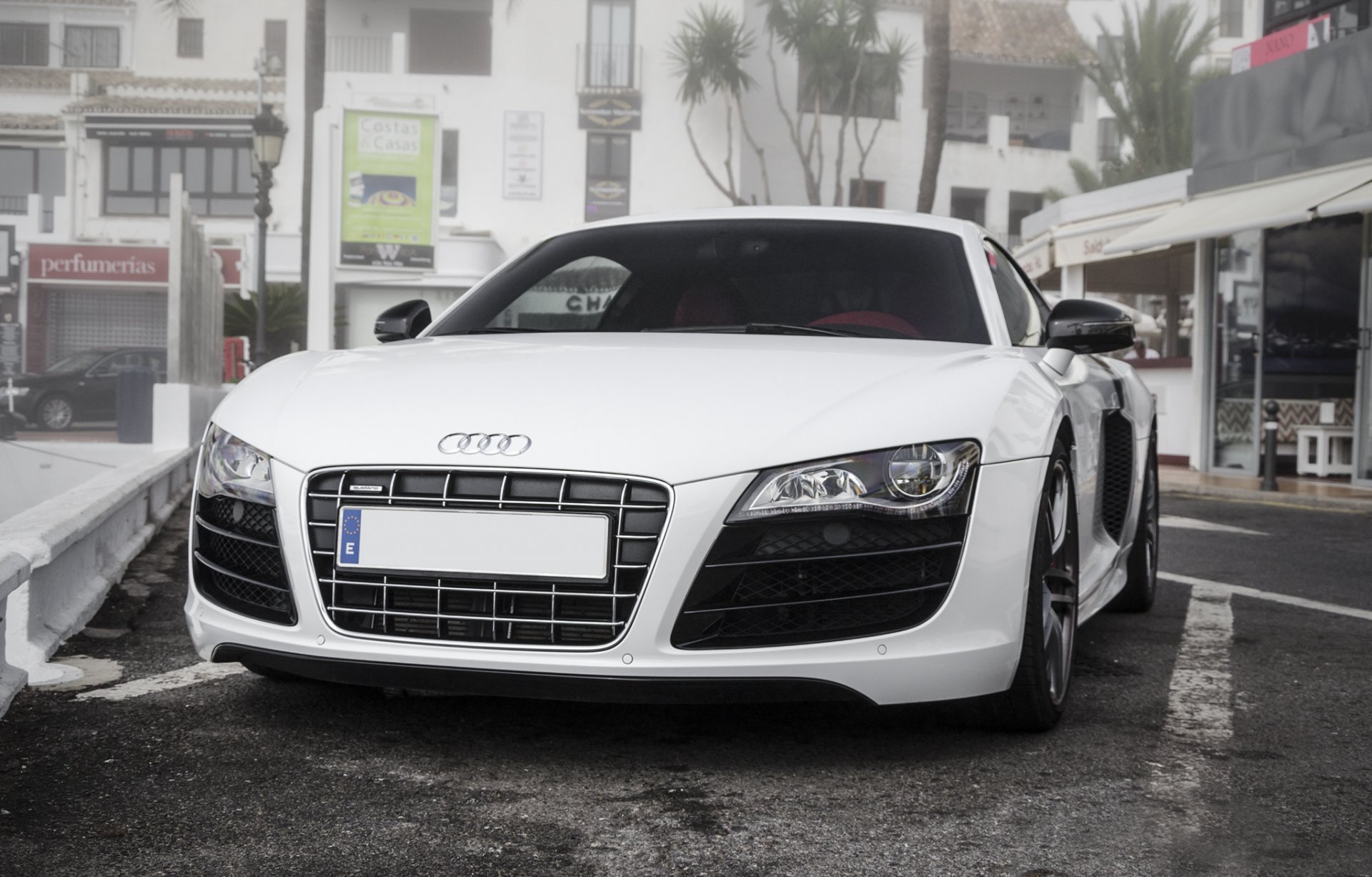 audi r8 белый ауди белая перед