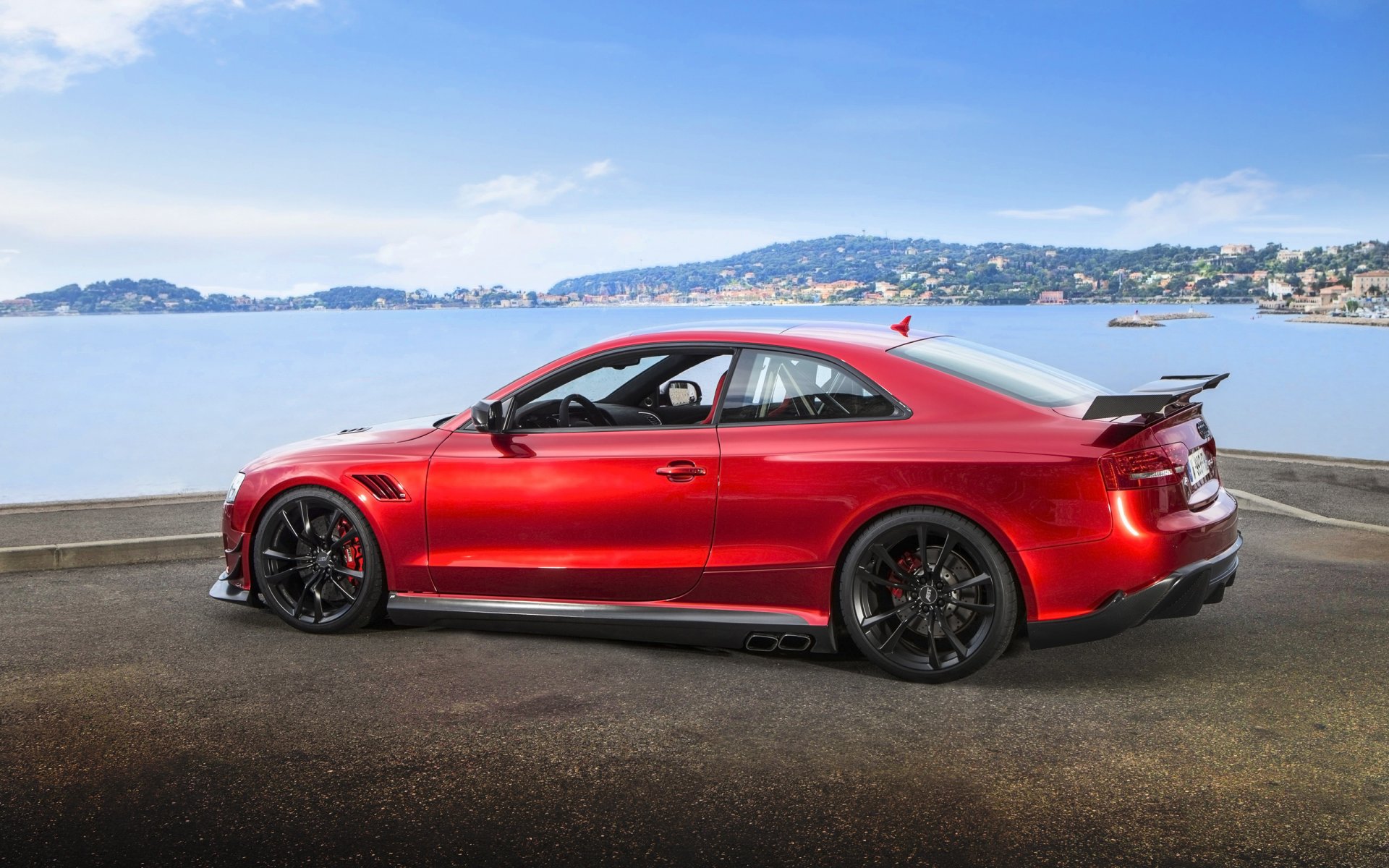 audi rs5 около тюнинг автомобиль ауди автообои