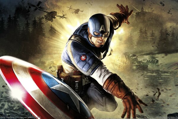 Zdjęcie z komiksu o kapimatna America