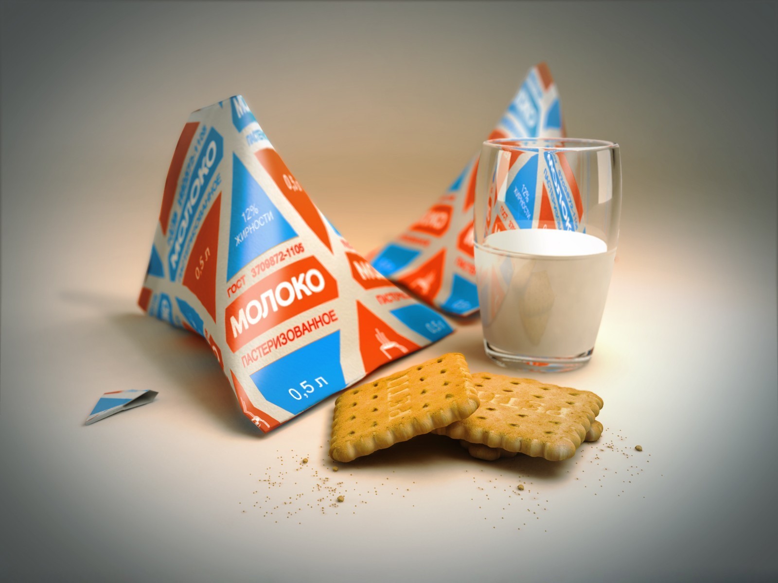 mleko ciastka opakowanie