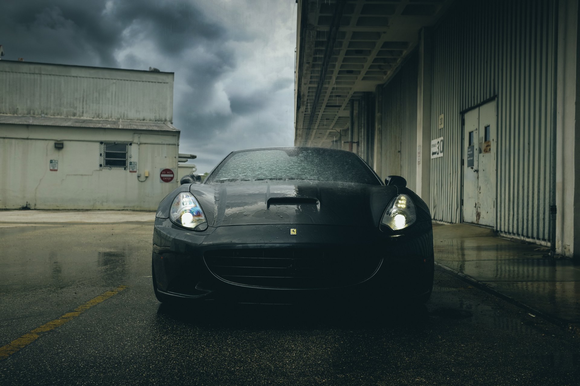 ferrari калифорния суперкар черный
