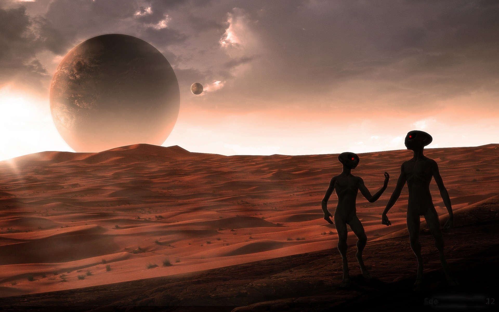 planeta mars marsjanie
