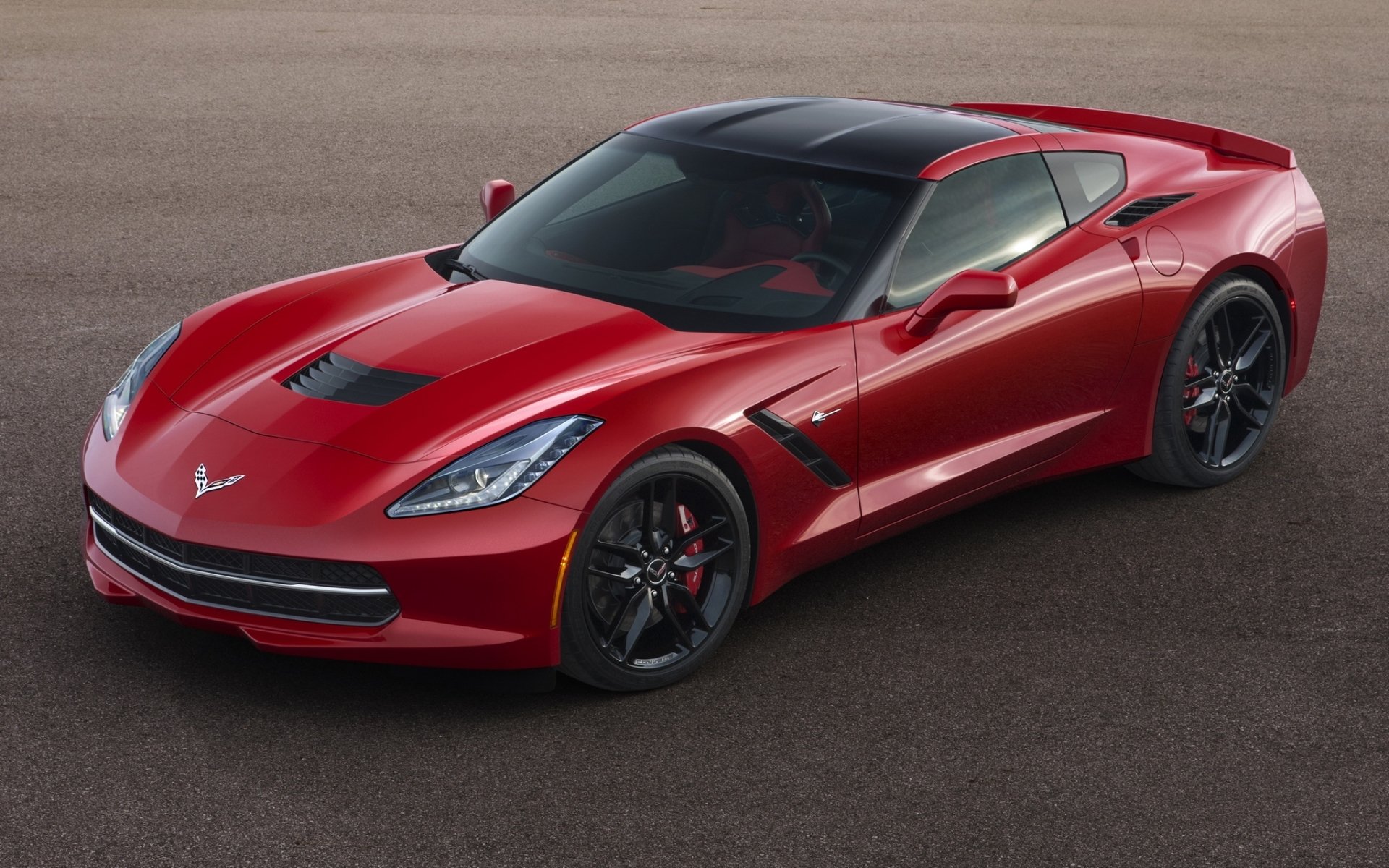 chevrolet корвет stingray с7 шевроле стингрей красный передок