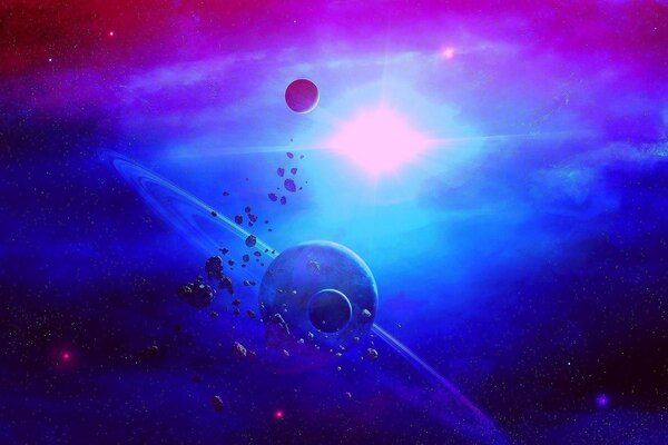 Pas asteroid na orbicie Saturna