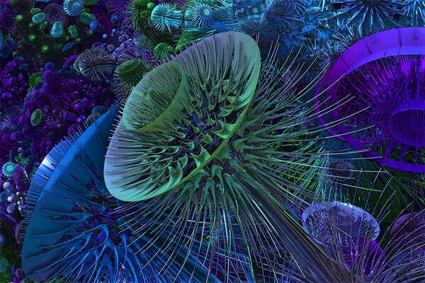 Объемная 3 d ,, структура, узор похожий на цветок