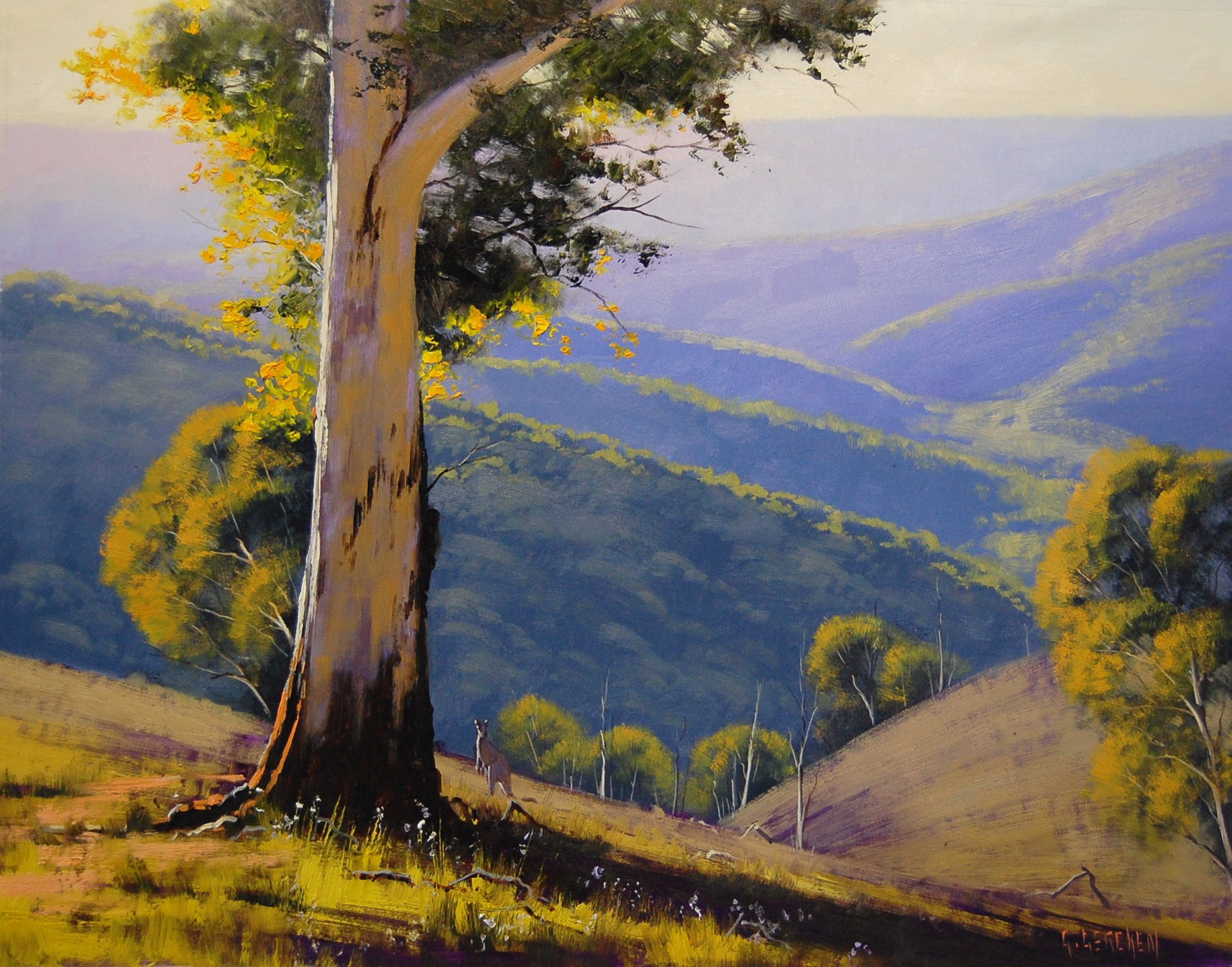 арт рисунок artsaus лето холмы
