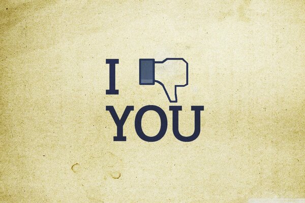 Ikona dizlaika z napisem, w stylu Facebooka