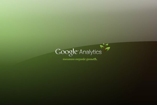 Zielony napis google analytics