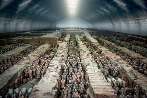 Terakotowa Armia ogromny tunel