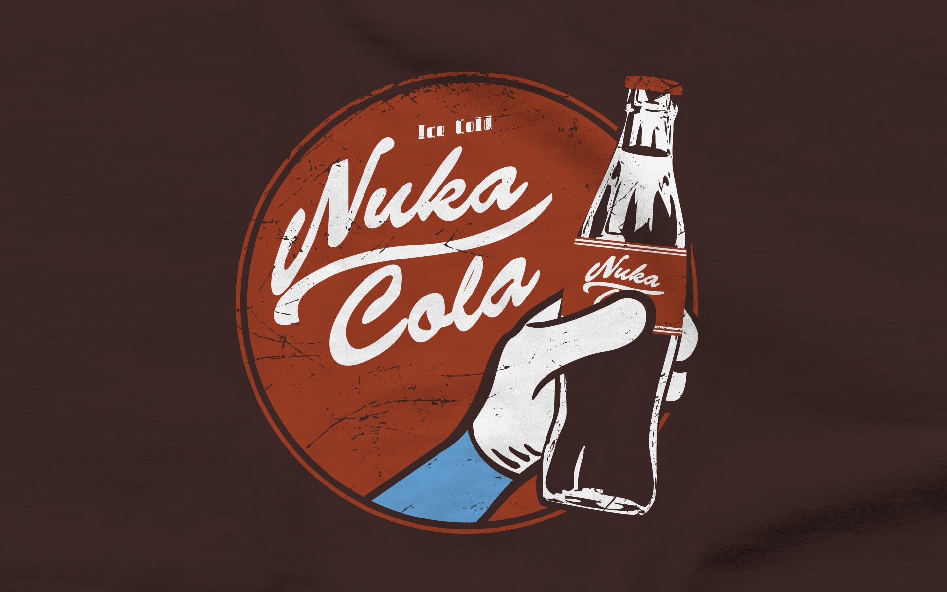 fallout fallout nuclearcola coca-cola ręka plakat
